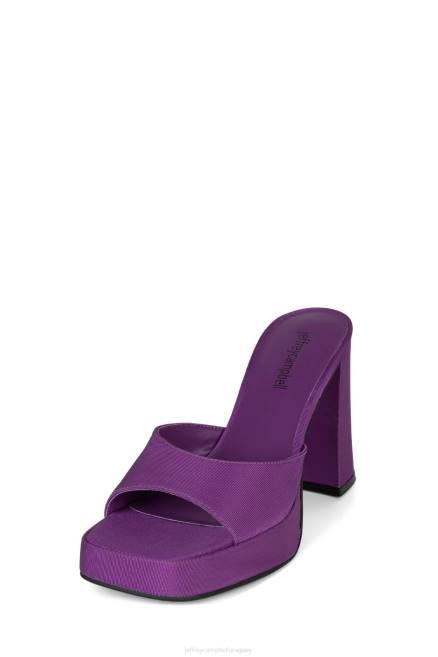 mujer noventa Jeffrey Campbell F6JX1016 sandalia plataforma falla morada