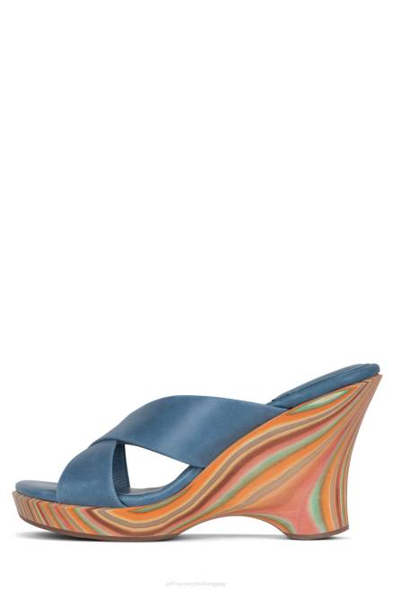 mujer paraíso Jeffrey Campbell F6JX1184 sandalia plataforma azul