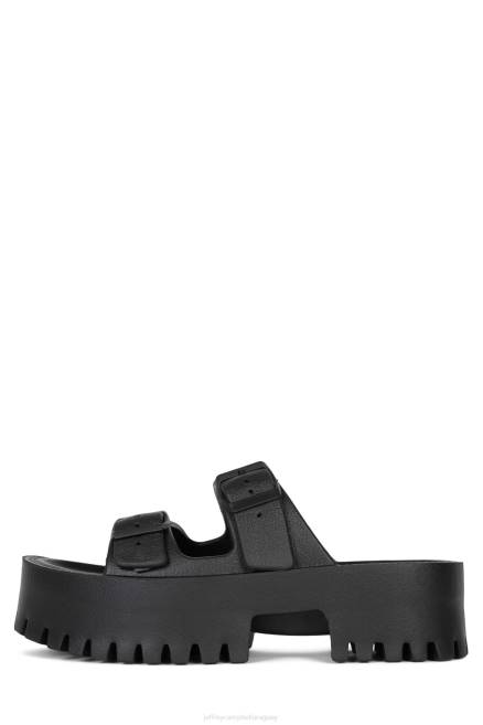 mujer pasear Jeffrey Campbell F6JX183 sandalia plataforma negro