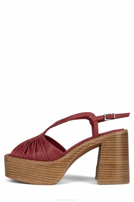 mujer rock and roll Jeffrey Campbell F6JX1057 sandalia plataforma rojo