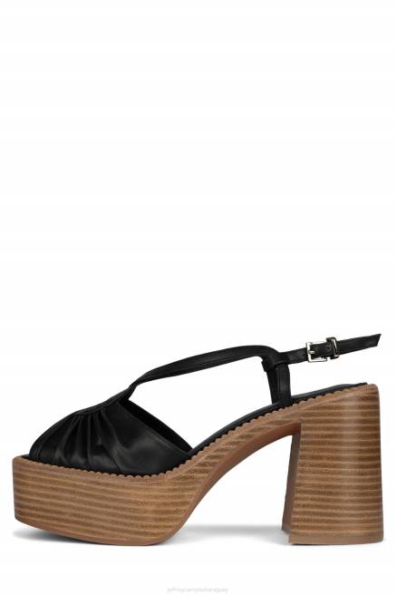 mujer rock and roll Jeffrey Campbell F6JX1058 sandalia plataforma negro