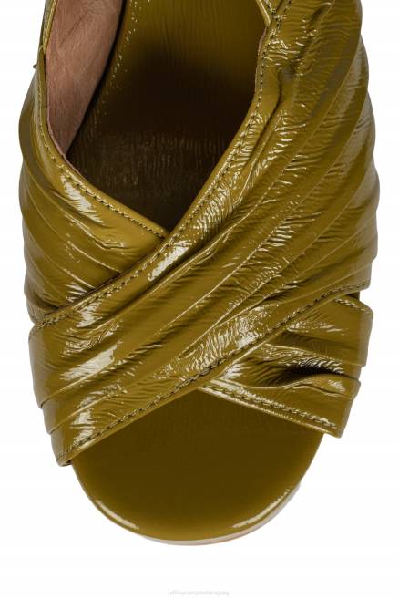 mujer rock-it-2 Jeffrey Campbell F6JX1188 sandalia plataforma patente arrugada charteuse