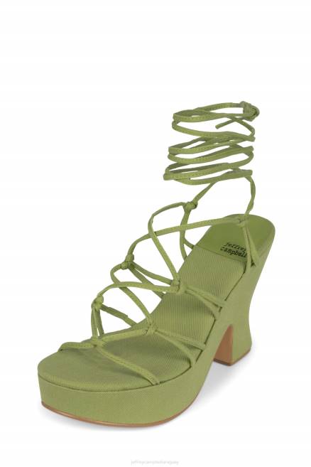 mujer shindia Jeffrey Campbell F6JX1118 sandalia plataforma mezclilla verde