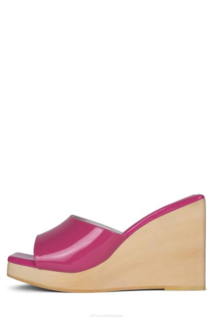 mujer simona Jeffrey Campbell F6JX957 sandalia plataforma charol fucsia