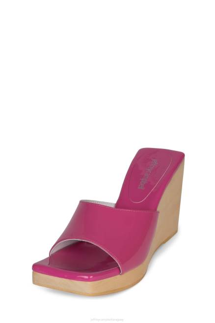 mujer simona Jeffrey Campbell F6JX957 sandalia plataforma charol fucsia