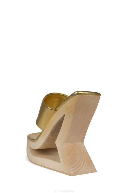 mujer trapecio Jeffrey Campbell F6JX1073 sandalia plataforma oro