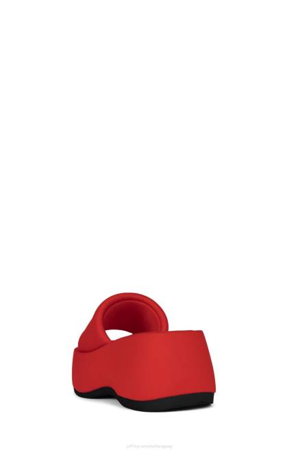 mujer txt-me Jeffrey Campbell F6JX1 sandalia plataforma neopreno rojo