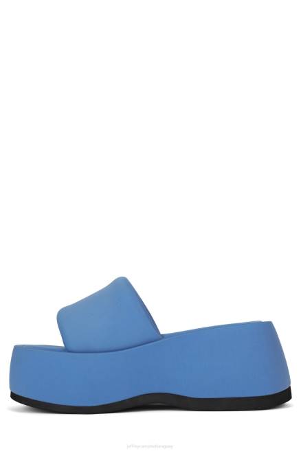 mujer txt-me Jeffrey Campbell F6JX2 sandalia plataforma neopreno azul