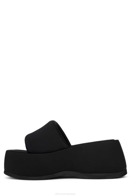 mujer txt-me Jeffrey Campbell F6JX3 sandalia plataforma neopreno negro