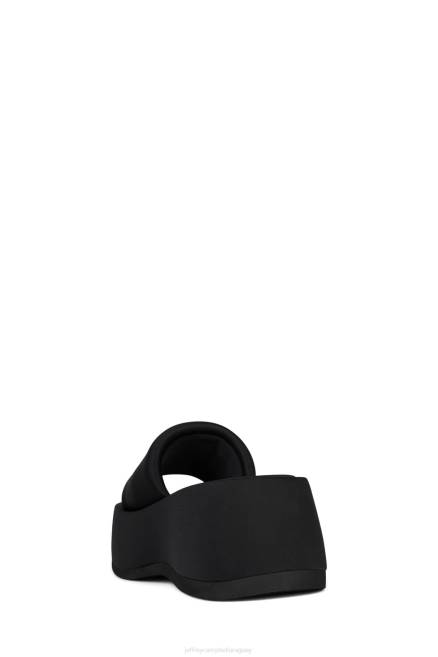 mujer txt-me Jeffrey Campbell F6JX3 sandalia plataforma neopreno negro