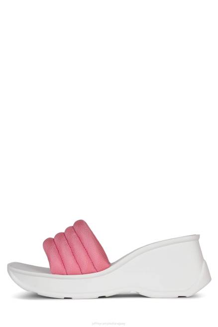 mujer vagabundo Jeffrey Campbell F6JX926 sandalia plataforma rosa blanco