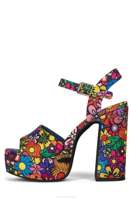 mujer veranos-3 Jeffrey Campbell F6JX1007 sandalia plataforma multifloral