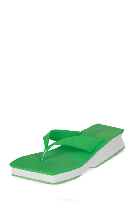 mujer y2k Jeffrey Campbell F6JX1200 sandalia plataforma verde blanco