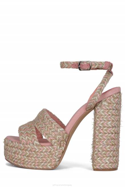 mujer yola Jeffrey Campbell F6JX1174 sandalia plataforma rosa multi