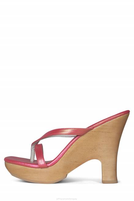 mujer zorro Jeffrey Campbell F6JX1101 sandalia plataforma rosa iridiscente