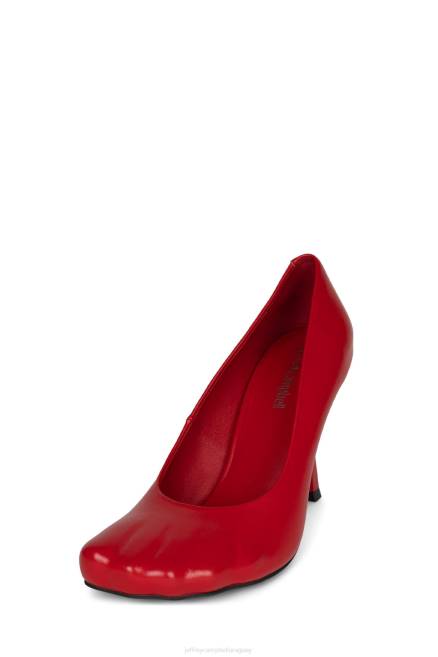 mujer ajustarse Jeffrey Campbell F6JX1333 bomba de tacón rojo