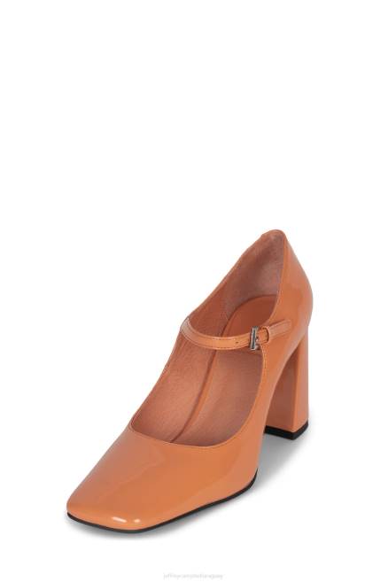 mujer bourdin-2 Jeffrey Campbell F6JX1358 bomba de tacón patente naranja