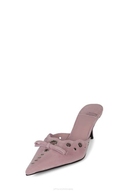 mujer gratis Jeffrey Campbell F6JX1396 bomba de tacón rosa bebe ante plateado