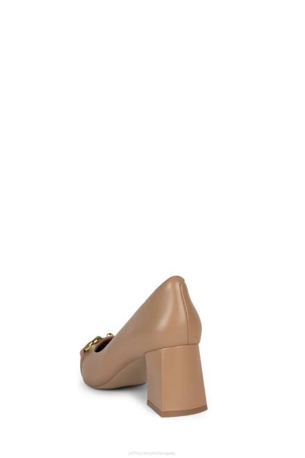 mujer hora feliz Jeffrey Campbell F6JX49 bomba de tacón oro natural