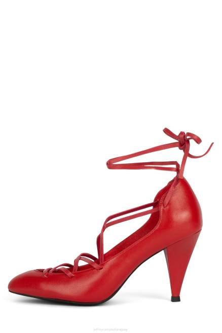 mujer kreuger Jeffrey Campbell F6JX1370 bomba de tacón rojo