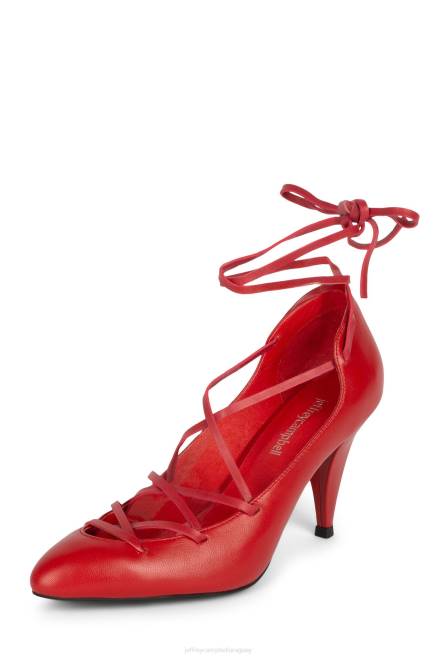 mujer kreuger Jeffrey Campbell F6JX1370 bomba de tacón rojo