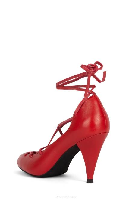 mujer kreuger Jeffrey Campbell F6JX1370 bomba de tacón rojo