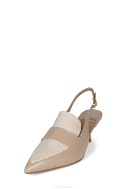 mujer literatura Jeffrey Campbell F6JX1390 bomba de tacón caja de crema beige