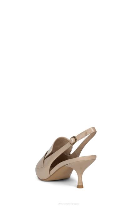 mujer literatura Jeffrey Campbell F6JX1390 bomba de tacón caja de crema beige