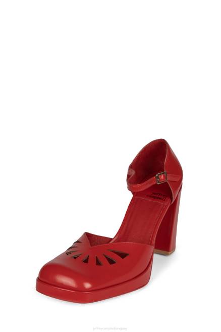 mujer maxxed Jeffrey Campbell F6JX1354 bomba de tacón caja roja