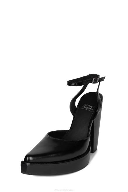 mujer disturbia Jeffrey Campbell F6JX95 mula de tacón negro