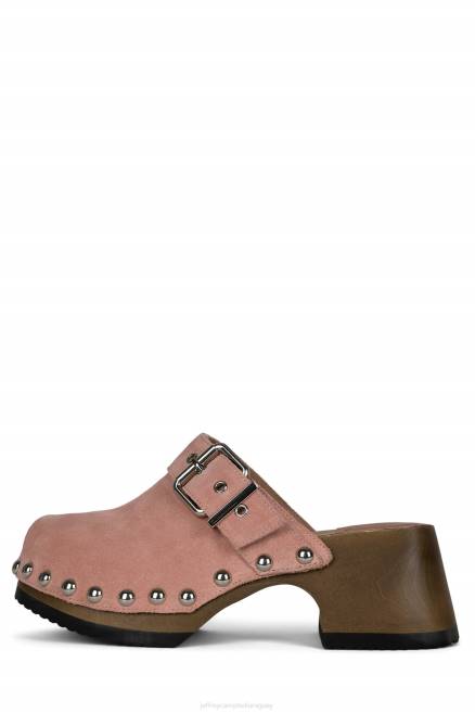 mujer ichlieb Jeffrey Campbell F6JX1718 mula de tacón ante rosa plata