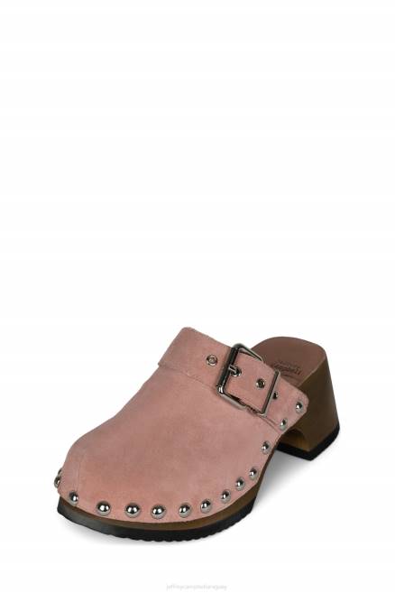 mujer ichlieb Jeffrey Campbell F6JX1718 mula de tacón ante rosa plata