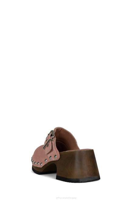 mujer ichlieb Jeffrey Campbell F6JX1718 mula de tacón ante rosa plata