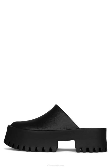 mujer obstruir Jeffrey Campbell F6JX1685 mula de tacón negro