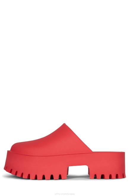 mujer obstruir Jeffrey Campbell F6JX1687 mula de tacón rojo