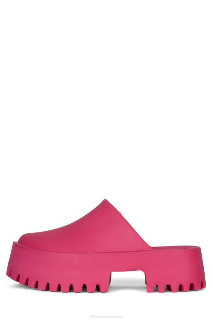 mujer obstruir Jeffrey Campbell F6JX1689 mula de tacón fucsia