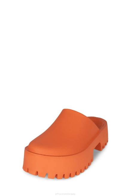 mujer obstruir Jeffrey Campbell F6JX1691 mula de tacón naranja