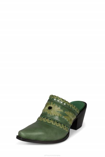 mujer teje Jeffrey Campbell F6JX1726 mula de tacón combinación verde