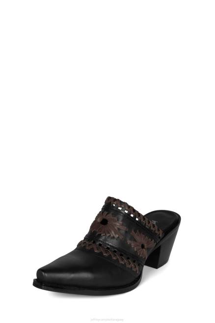 mujer teje Jeffrey Campbell F6JX1729 mula de tacón marrón oscuro