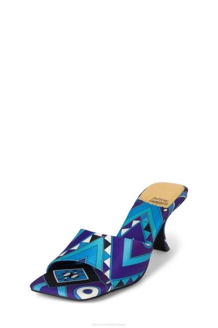 mujer SR grande Jeffrey Campbell F6JX1477 sandalia de tacón combo azul