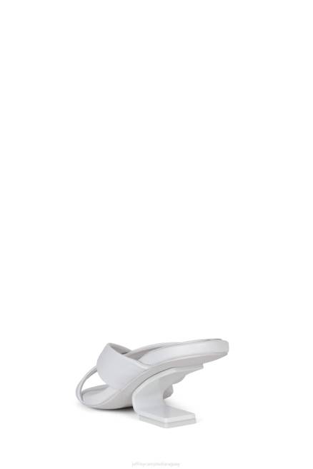 mujer a gusto Jeffrey Campbell F6JX85 sandalia de tacón blanco Blanco