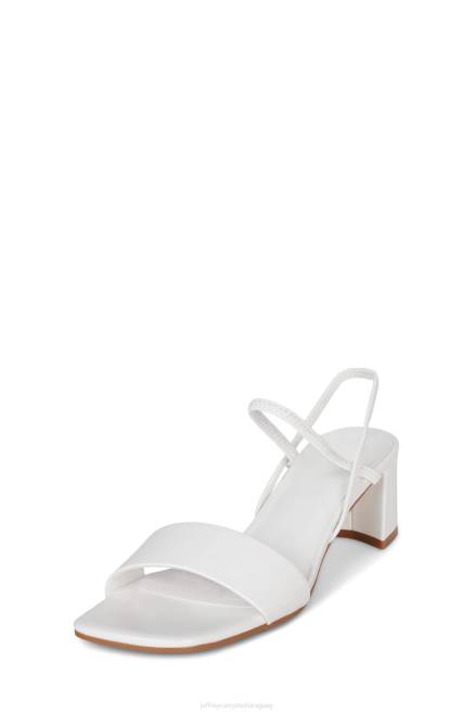 mujer adaptar Jeffrey Campbell F6JX87 sandalia de tacón blanco