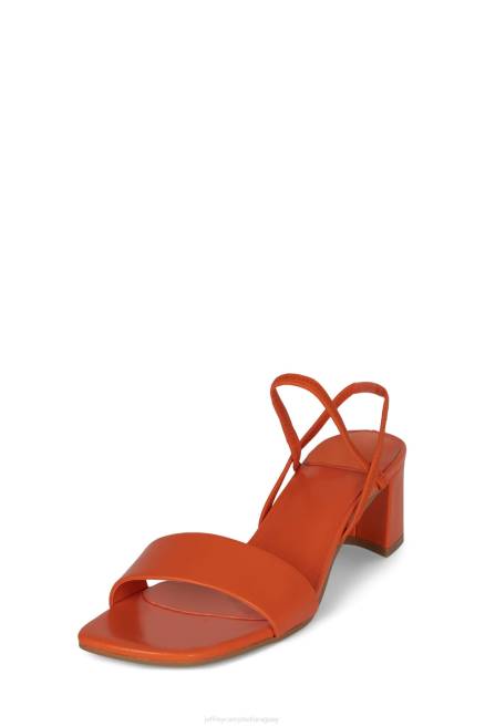 mujer adaptar Jeffrey Campbell F6JX88 sandalia de tacón naranja