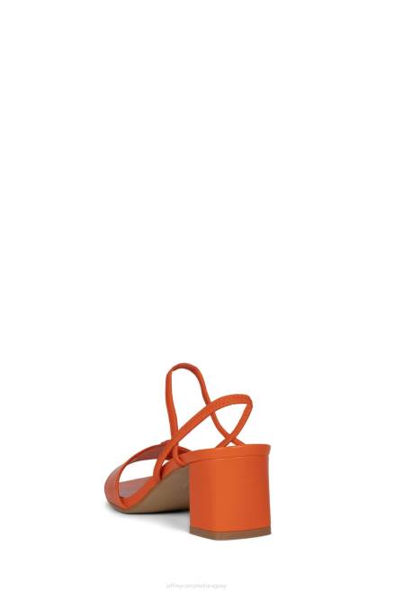 mujer adaptar Jeffrey Campbell F6JX88 sandalia de tacón naranja