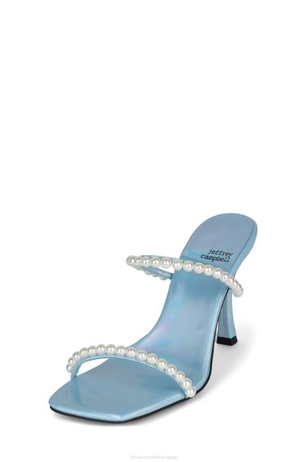 mujer akoya-p Jeffrey Campbell F6JX1506 sandalia de tacón espejismo azul claro