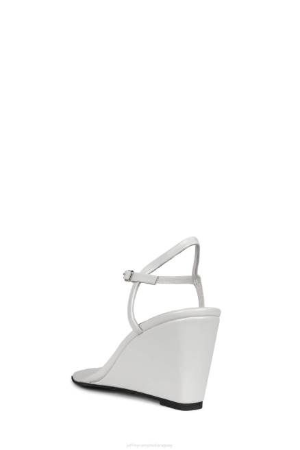 mujer apetito Jeffrey Campbell F6JX1635 sandalia de tacón blanco