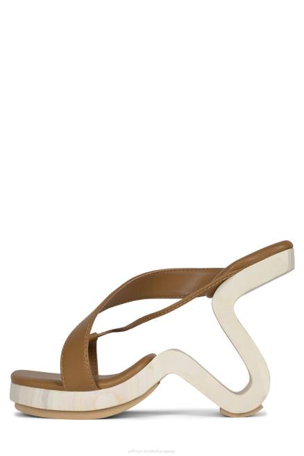 mujer arbelos Jeffrey Campbell F6JX113 sandalia de tacón natural