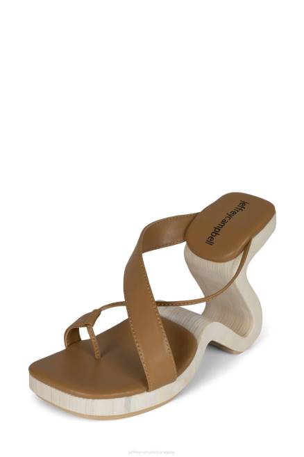 mujer arbelos Jeffrey Campbell F6JX113 sandalia de tacón natural