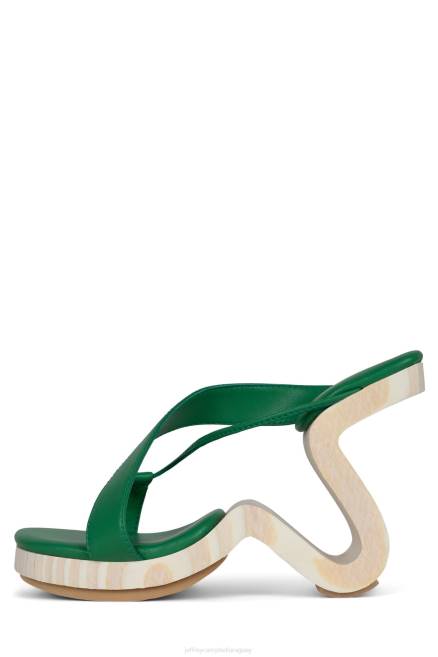 mujer arbelos Jeffrey Campbell F6JX115 sandalia de tacón verde