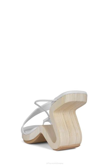 mujer arbelos Jeffrey Campbell F6JX116 sandalia de tacón blanco